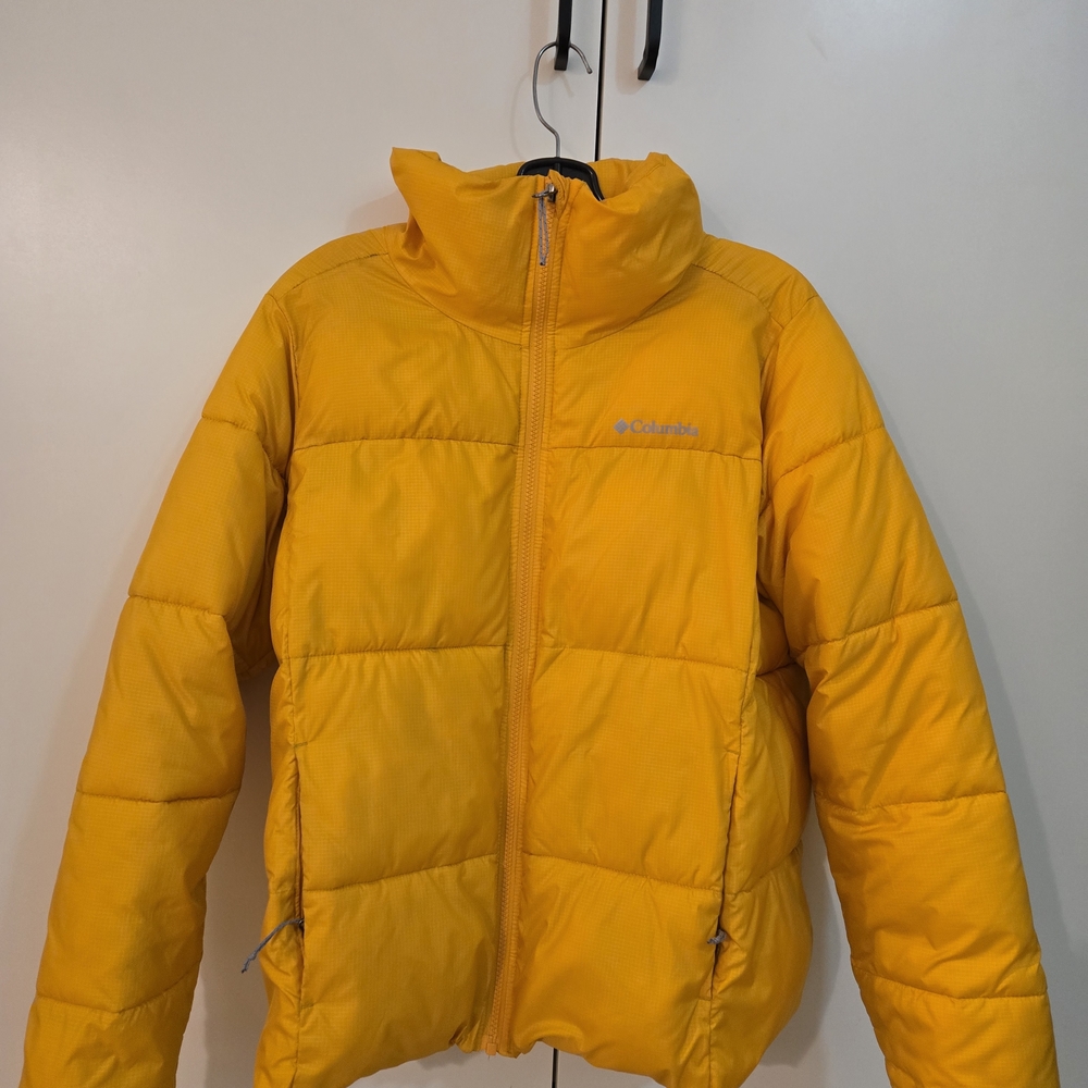 Columbia Bright Yellow Puffer Jacket